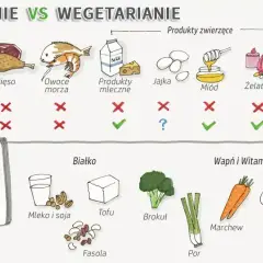 Wegetarianin vs weganin: 5 kluczowych różnic w diecie